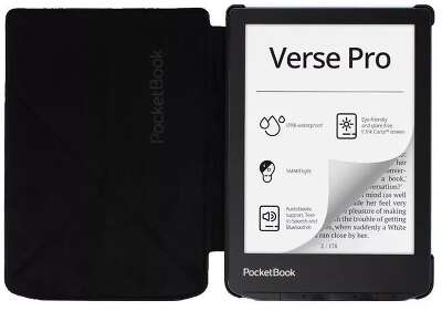 Обложка для электронной книги PocketBook 619/629/634, Verse/Verse Pro, Origami [H-SO-634-K-WW], чёрная