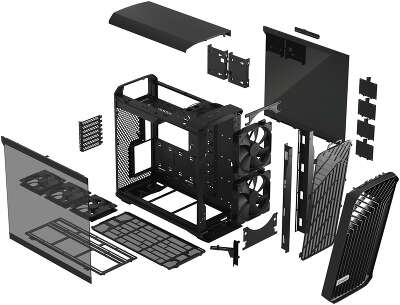 Корпус Fractal Design Torrent Black TG Light Tint, черный, EATX, Без БП (FD-C-TOR1A-01)