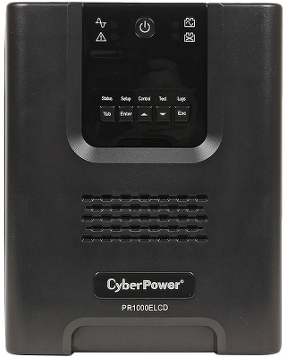 Источник бесперебойного питания CyberPower PR1000ELCD Line-Interactive 1000VA/900W USB/RS-232/EPO/SNMPslot (8 IEC С13)