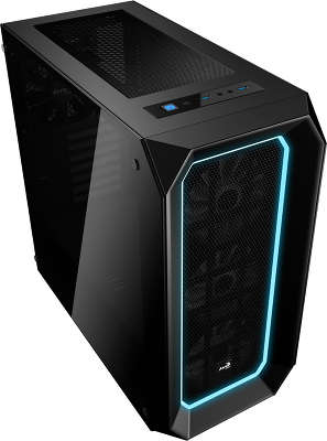 Корпус Aerocool [Project 7] P7-C0 PRO черный , два акриловых окна , ATX, без БП, 2x USB 3.0