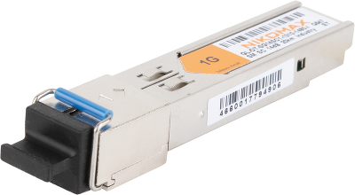Модуль NIKOMAX SFP, 1.25 Гбит/с, WDM, 1 ОВ, SM, 1xSC, Tx:1310/Rx:1490 нм, DDM, 14 дБ (до 20 км), -40 +85 °С