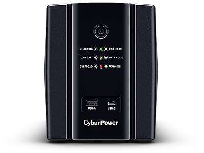 Источник бесперебойного питания ИБП Line-Interactive CyberPower UT1500EIG 1500VA/900W USB/RJ11/45/USB charger A/C