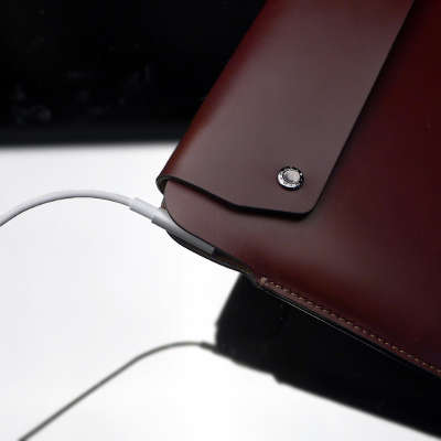 Чехол SGP Leather Case Gariz Modern PL-MAB1 для MacBook Air 11, коричневый [SGP07274]