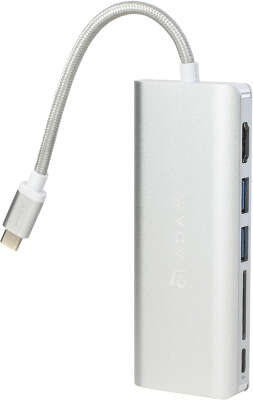Адаптер ADAM Elements CASA Hub A01 USB-C, Silver [AAPADHUBA01SL]