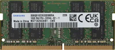 Оперативная память Samsung DDR4 16GB SO-DIMM 3200MHz 1.2V (M471A2K43EB1-CWE) 1 year, OEM