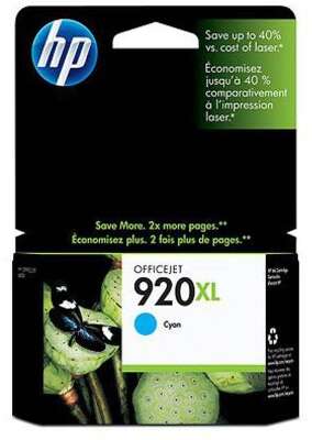 Картридж HP 920XL струйный голубой увеличенной емкости (700 стр)