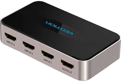Переключатель Vention HDMI v1.4 19F x 3/HDMI 19F/ DC Jack 3.5mm (m) F (AFFH0)