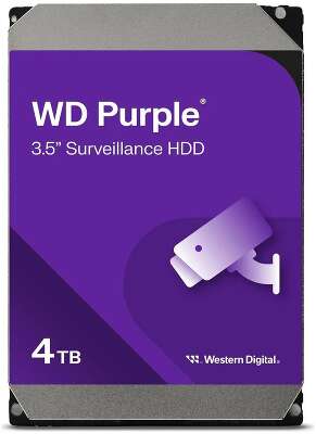 Жесткий диск Western Digital 4TB WD43PURZ Purple 6GB/S SATA 256MB RTL