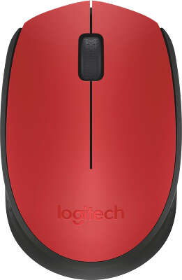 Мышь беспроводная Logitech Wireless Mouse M170 Red USB (910-004648)