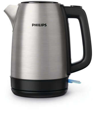 Чайник Philips HD9350/90 1.7л. 1850Вт серебристый/черный (корпус: нержавеющая сталь)