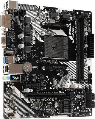 Материнская плата mATX LGAAM4 ASRock B450M-HDV R4.0