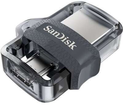 Флеш Диск Sandisk 64Gb Ultra Dual SDDD3-064G-G46 USB3.0 черный