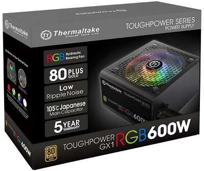 Блок питания Thermaltake Toughpower GX1 RGB 600 PS-TPD-0600NHFAGE-1 600W, 80 Plus Gold