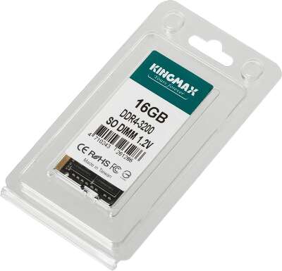 Модуль памяти DDR4 SODIMM 16Gb DDR3200 Kingmax (KM-SD4-3200-16GS)