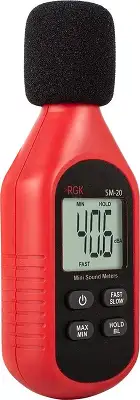 Измеритель уровня шума RGK SM-20 портативный красный/черный (776530)