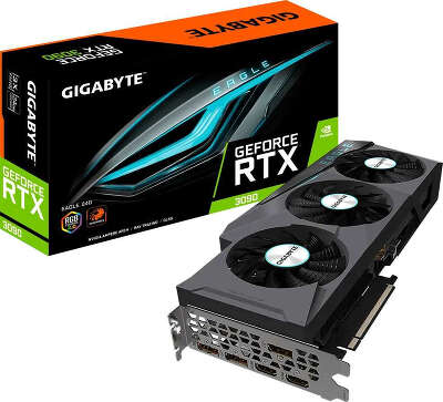Видеокарта GIGABYTE NVIDIA nVidia GeForce RTX 3090 EAGLE 24Gb DDR6X PCI-E 2HDMI, 3DP