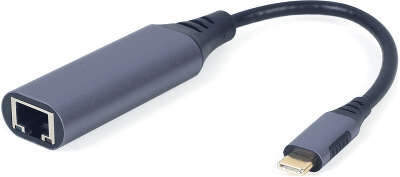 Сетевой адаптер Cablexpert A-USB3C-LAN-01, USB-C (вилка) в Гигабитную сеть Ethernet (RJ-45 розетка) A-USB3C-LA