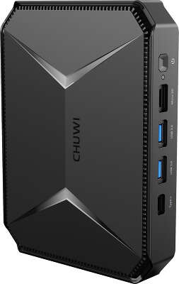 Неттоп Chuwi HeroBox N100 (0.8) 8Gb SSD256Gb UHDG CR Windows 11 Pro GbitEth WiFi BT черный