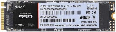 Твердотельный накопитель M.2 NVMe 256Gb Netac N930E Pro [NT01N930E-256G-E4X] (SSD)