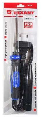 REXANT (12-0123-1) Паяльник с керам. нагревателем долговечное жало (Профи)  220V/40 Вт  