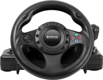 Руль Defender FORSAGE DRIFT GT (USB/PS2/PS3) 12 кн., рычаг коробки передач