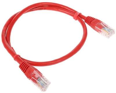 Cablexpert PP12-0.5M/R Патч-корд UTP   кат.5e, 0.5м, литой, многожильный (красный)