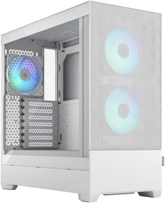 Корпус Fractal Design Pop Air RGB White TG Clear Tint, белый, ATX, Без БП (FD-C-POR1A-01)