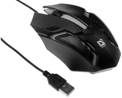 Мышь проводная CYBER MB-560L черная 52560 DEFENDER