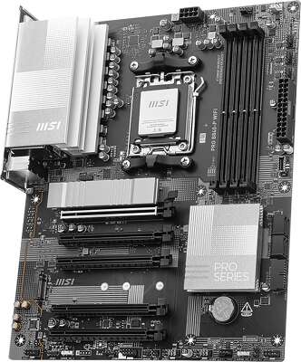Материнская плата MSI PRO B840-P WIFI B840, AM5, 4*DDR5, 5*PCIEx16, 2*M.2, 2*TypeC, 1*USB3.2Gen2, 4*USB3.2Gen1, 8*USB2.0, 4*SATA3.0, 2.5G, HDMI, ATX, RTL