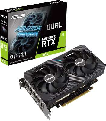 Видеокарта ASUS NVIDIA nVidia GeForce RTX 3050 Dual 8Gb DDR6 PCI-E HDMI, 3DP