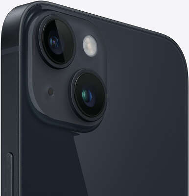 Смартфон Apple A2884 iPhone 14 128Gb 6Gb темная ночь моноблок 3G 4G 2Sim 6.1" 1170x2532 iOS 16 12Mpix 802.11 a/b/g/n/ac/ax NFC GPS GSM900/1800 GSM1900 Protect