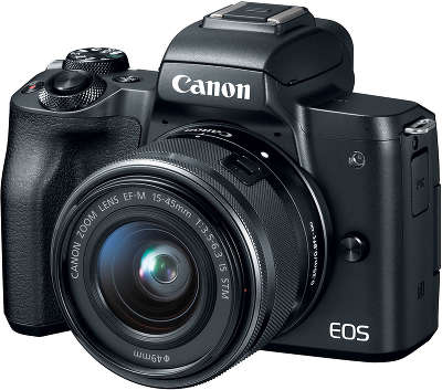 Цифровая фотокамера Canon EOS-M50 Black Kit (EF-M 15-45 мм f/3.5-6.3 IS STM)