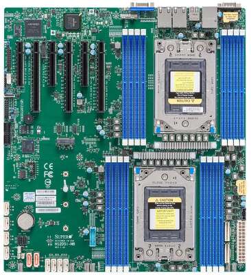 Материнская плата SuperMicro MBD-H12DSI-N6-B Dual AMD EPYC™ 7003/7002 Series Processors, 4TB Registered ECC DDR4 3200MHz SDRAM in 16 DIMMs, 10 SATA3, 2 SATADOM, 4 NVMe {10} (incl. 1x I/O Shield MCP-260-00042-0N, 2x CBL-0044L)