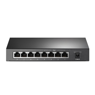 коммутатор TP-Link TL-SF1008P, 8-Port 10/100 Mbps Desktop Switch with 4-Port PoE+, 66 W, 250m