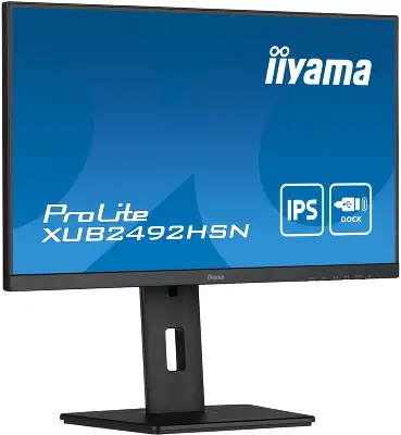 Монитор Iiyama 23.8" ProLite XUB2492HSN-B5 черный IPS LED 16:9 HDMI M/M матовая HAS Piv 250cd 178гр/178гр 1920x1080 75Hz DP FHD USB 5.6кг