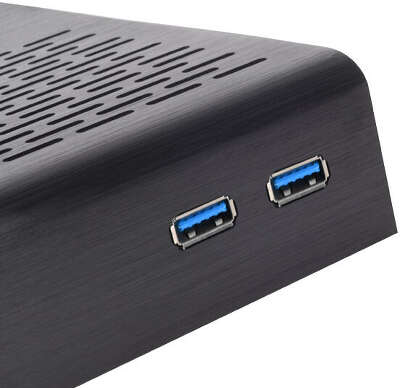 Корпус SilverStone SST-PT13B, черный, Mini-ITX, Без БП (SST-PT13B-USB3.0)