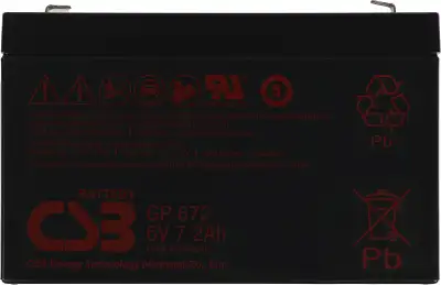 Батарея для ИБП CSB GP672 6В 7.2Ач