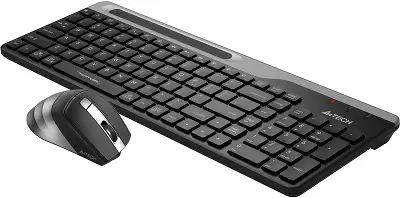 Клавиатура + мышь A4Tech Fstyler FB2535C клав:черный/серый мышь:черный/серый USB беспроводная Bluetooth/Радио slim (FB2535C SMOKY GREY)