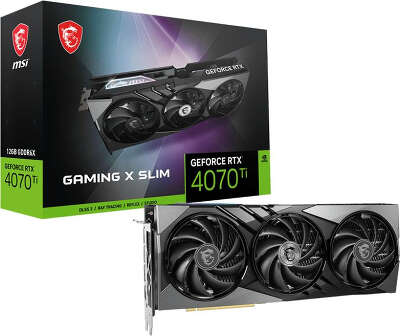 Видеокарта MSI NVIDIA nVidia GeForce RTX 4070Ti GAMING SLIM 12G 12Gb DDR6X PCI-E HDMI, 3DP