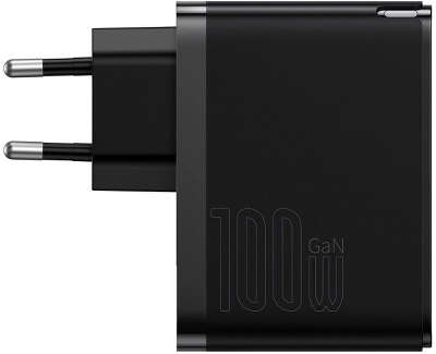 Зарядное устройство Baseus GaN5 Pro Fast Charger 100W Black + USB-C Cable 100W, Black [CCGP090201]