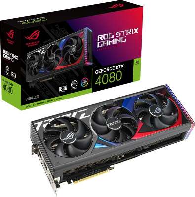 Видеокарта ASUS NVIDIA nVidia GeForce RTX 4080 ROG STRIX 16Gb DDR6X PCI-E 2HDMI, 3DP