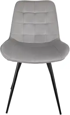 Стул для дома Бюрократ CH-K2 св.серый Holland 09 металл черный на ножках (CH-K2_1/HL09)