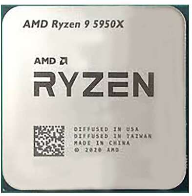 Центральный Процессор AMD RYZEN 9 5950X OEM (Vermeer, 7nm, C16/T32, Base 3,40GHz, Turbo 4,90GHz, Without Graphics, L3 64Mb, TDP 105W, SAM4) OEM