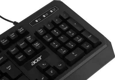 Клавиатура Acer OKW300 черный USB Multimedia for gamer LED (ZL.KBDCC.019)