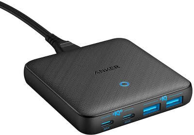 Зарядное устройство Anker Anker PowerPort+ Atom III Slim 65W 2xUSB-C/2xUSB, Black [A2046G12]