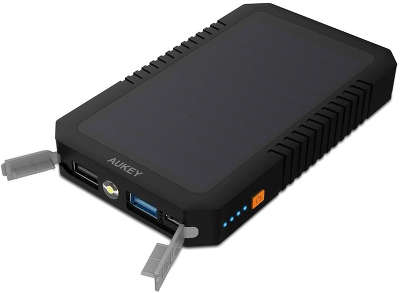 Внешний аккумулятор Aukey 12000 мАч c солнечной панелью, 2xUSB [PB-P8]