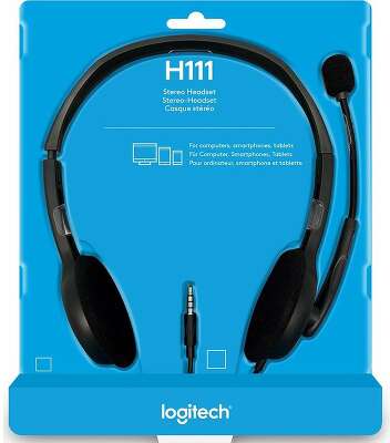 Гарнитура Logitech H111 |981-000593| 1 x 3.5мм, кабель 1.8м (057340)