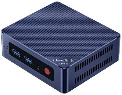 Мини-ПК Beelink MINI S12 PRO Intel N100 4-ядерный 4-потоковый,3.4 ГГц, 16Гб 500Гб SSD, синий