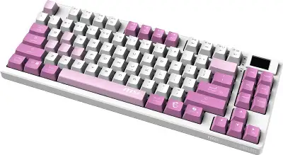 Клавиатура беспроводная Keyboard MSI FORGE GK600 TKL, Wireless, Mechanical Linear Switches, RGB LED, 4000mA/h, Violet