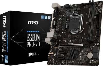 Материнская плата microATX LGA1151v2 MSI B360M PRO-VD